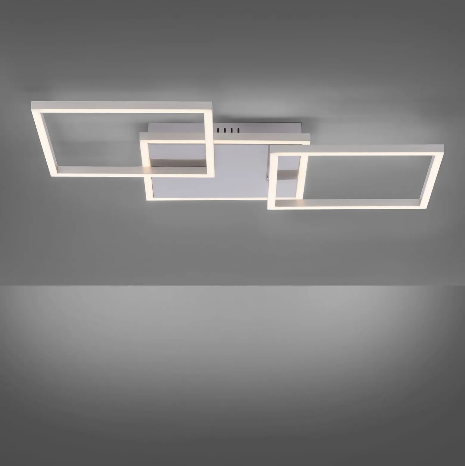 LED-Deckenleuchte Iven, stahl, 75x45cm