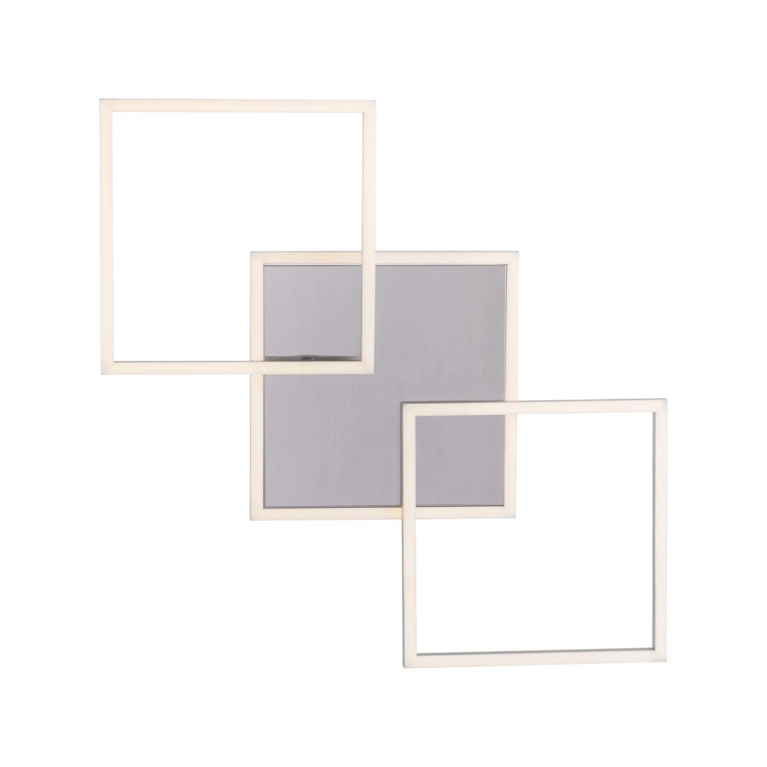 LED-Deckenleuchte Iven, stahl, 75x45cm