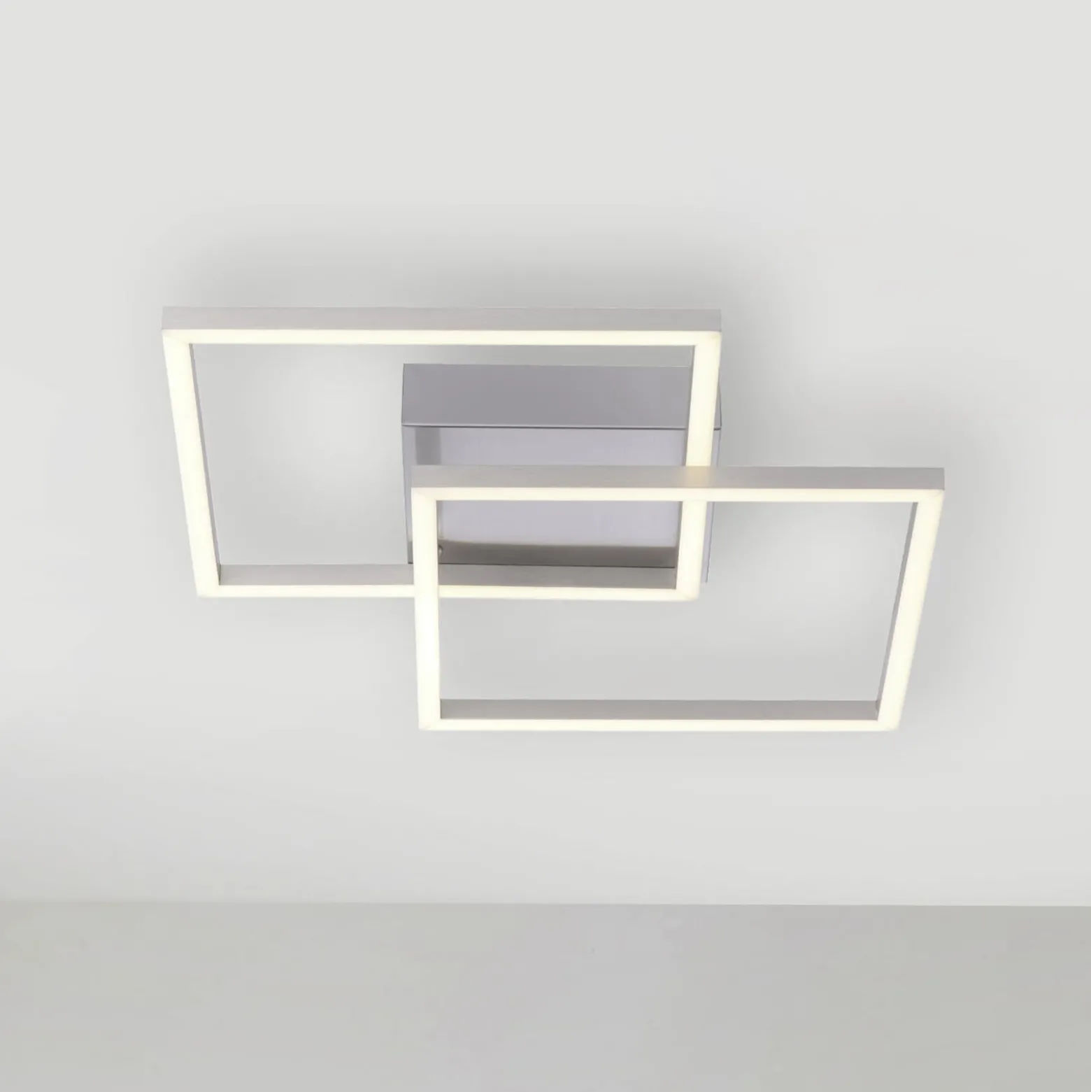 LED-Deckenleuchte Iven, stahl, 35,9x35,9cm