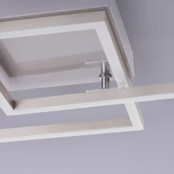 LED-Deckenleuchte Iven, stahl, 35,9x35,9cm