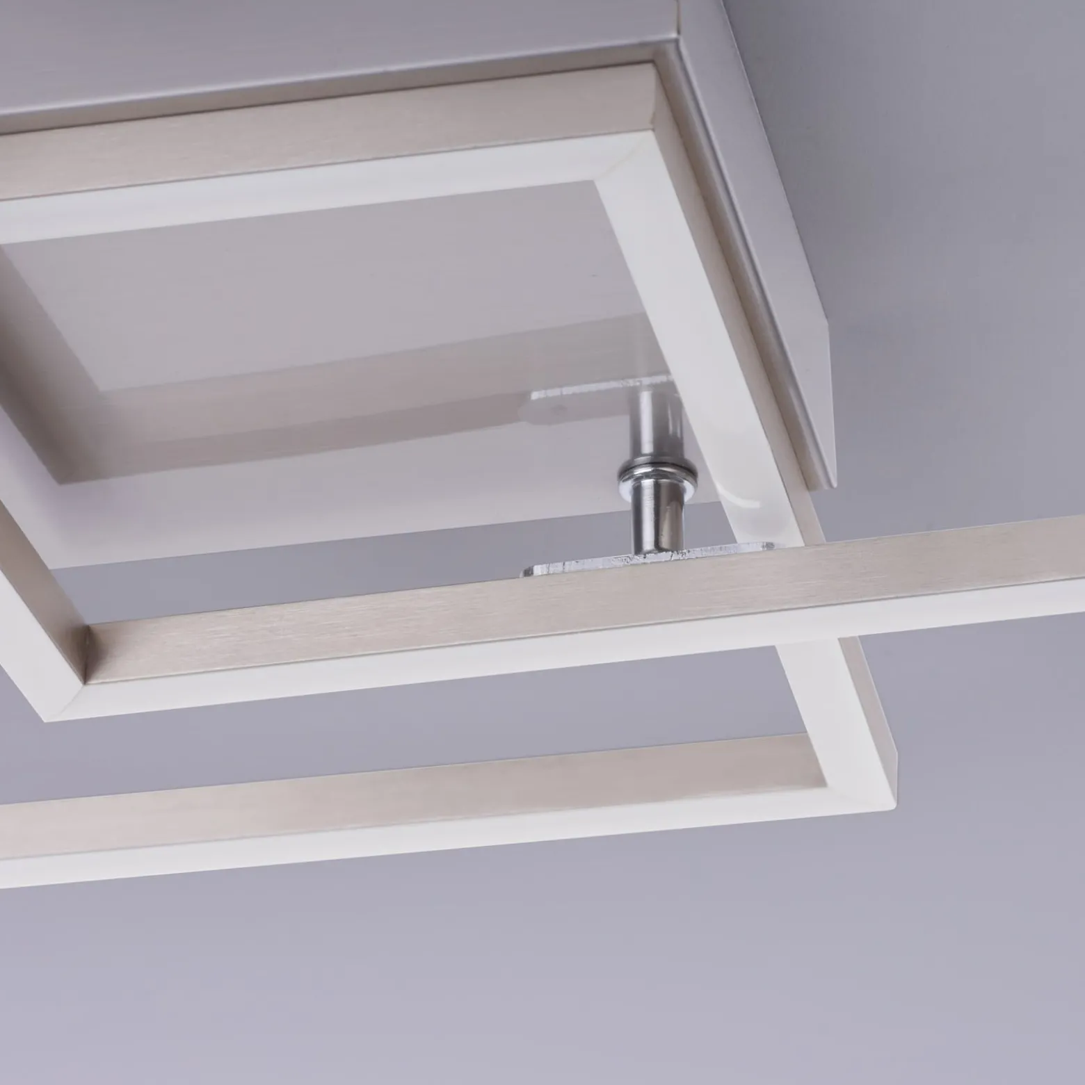 LED-Deckenleuchte Iven, stahl, 35,9x35,9cm