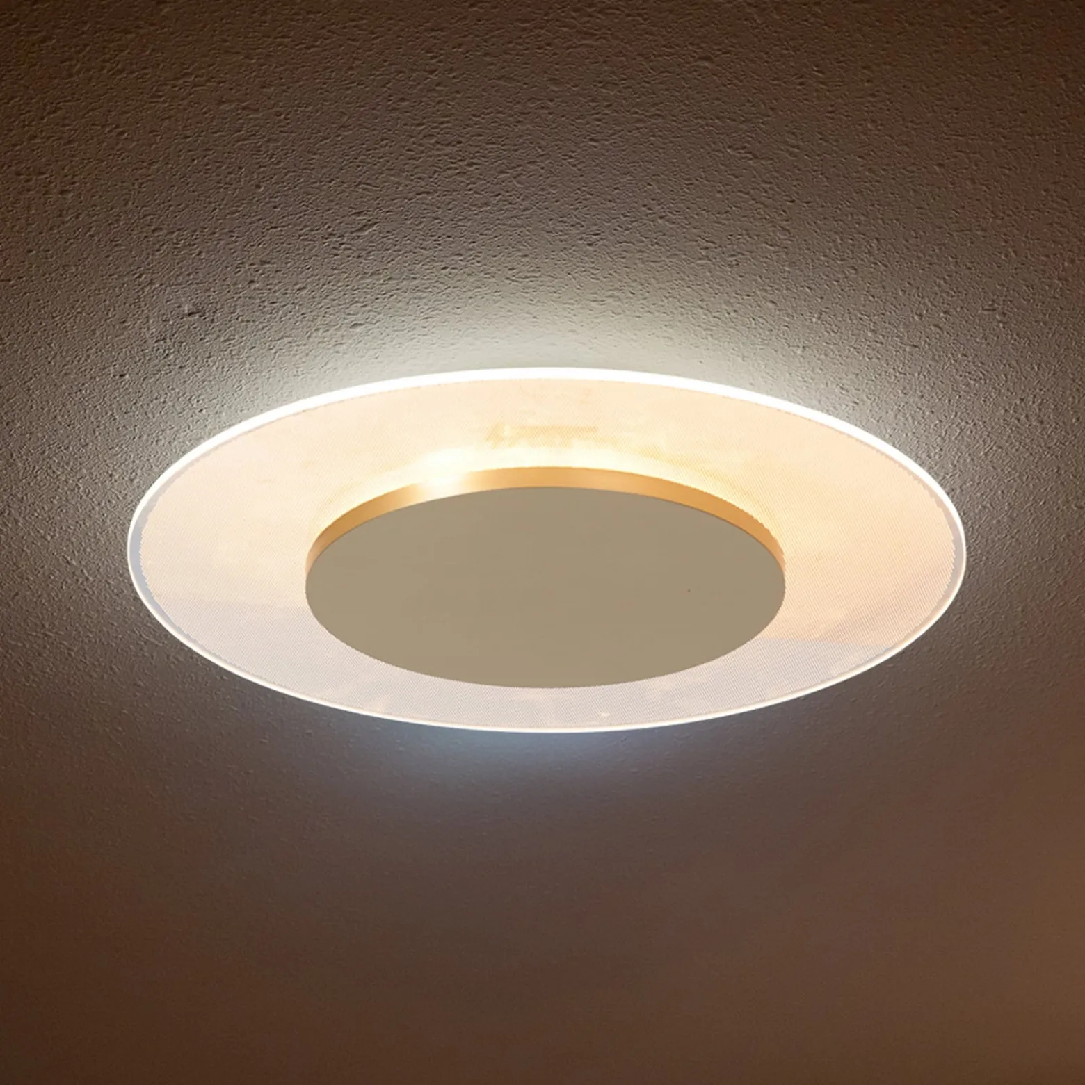 LED-Deckenleuchte Lido, goldfarben, Ø 28 cm