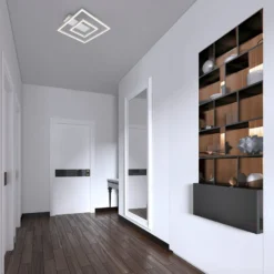 LED-Deckenleuchte 3772 mit 2 Rahmen, alu