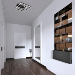LED-Deckenleuchte 3772 mit 2 Rahmen, schwarz