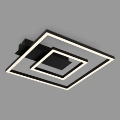 LED-Deckenleuchte 3772 mit 2 Rahmen, schwarz