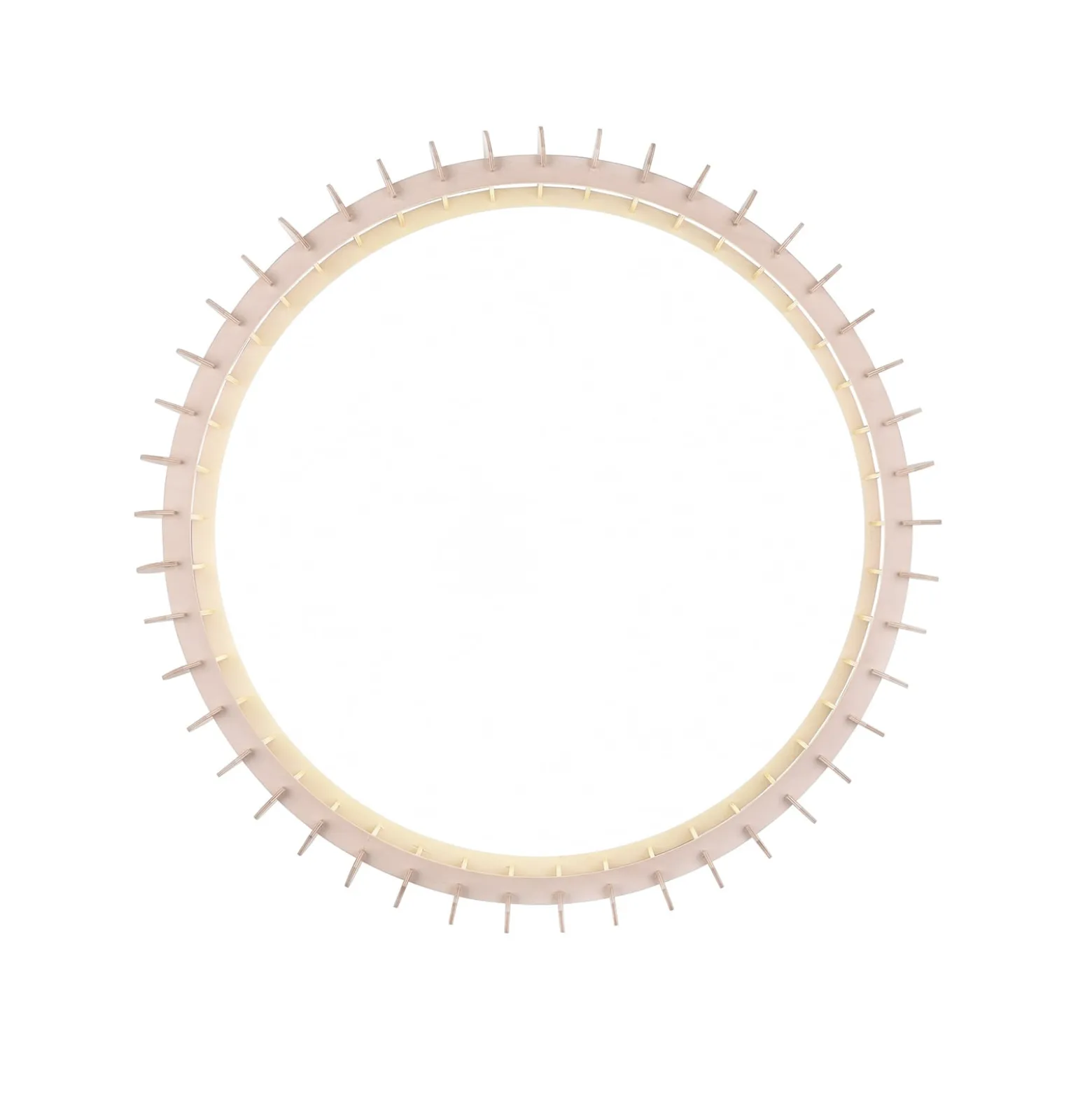 LED-Deckenleuchte Monte, CCT, Ø 60 cm, holz hell