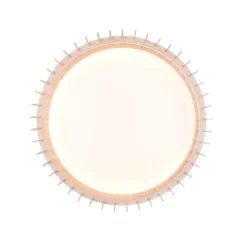 LED-Deckenleuchte Monte, CCT, Ø 60 cm, holz hell