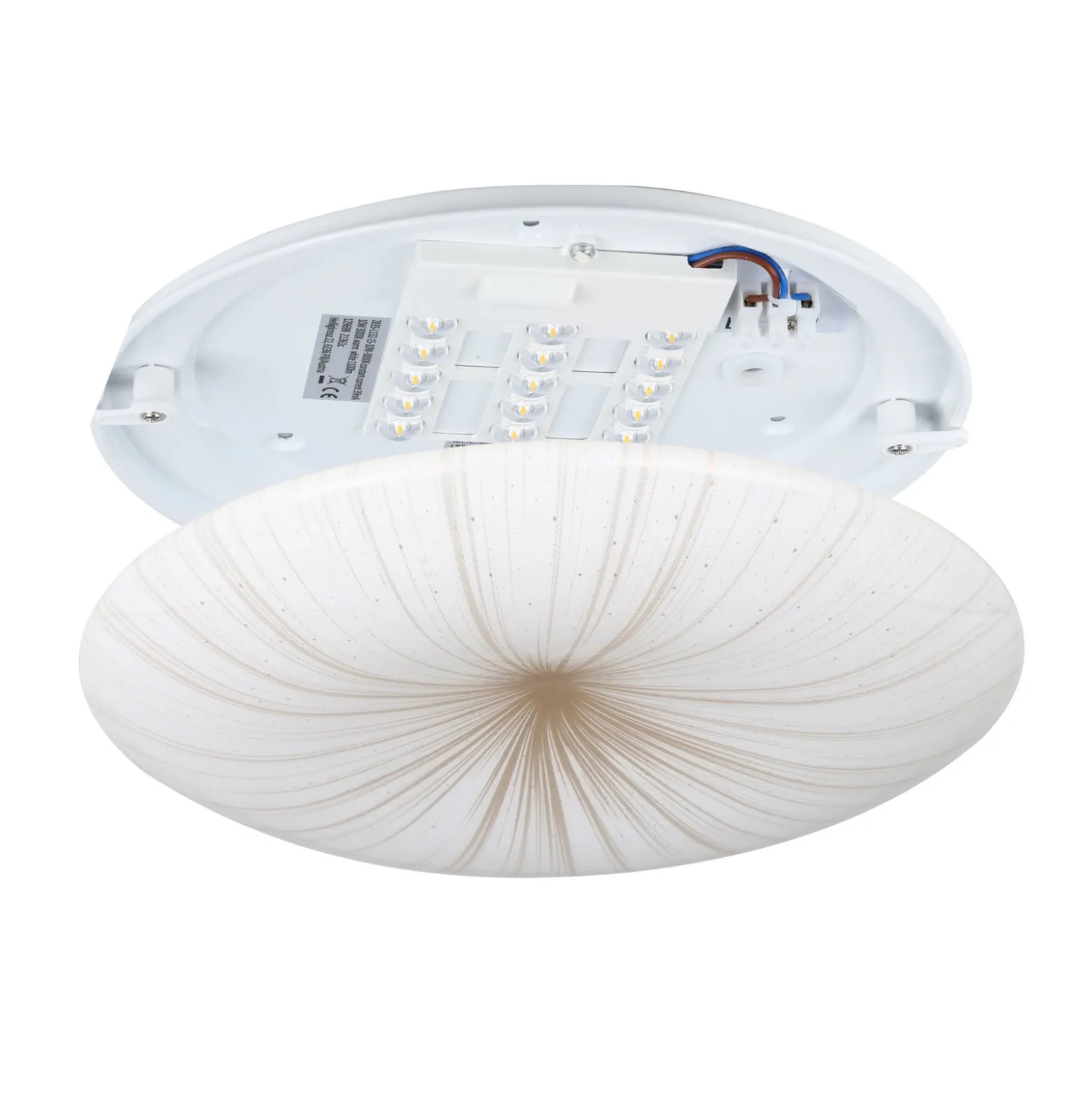 LED-Deckenleuchte Nieves 1 im Strahlendesign Ø31cm