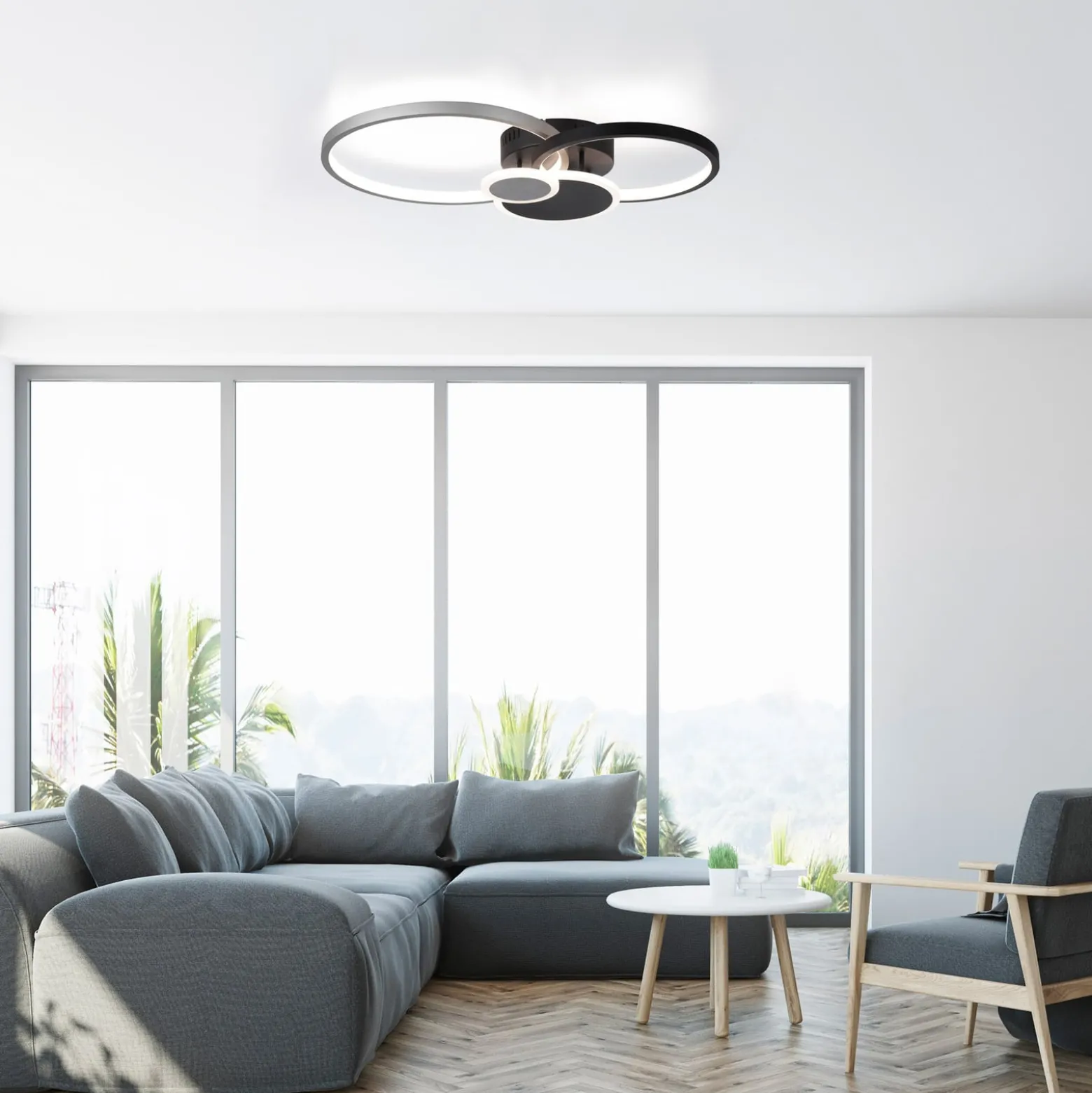 LED-Deckenleuchte Papilon, 58x48cm