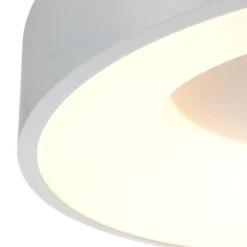 LED-Deckenleuchte Ringlede, 2.700 K, Ø 30 cm, silber, Metall