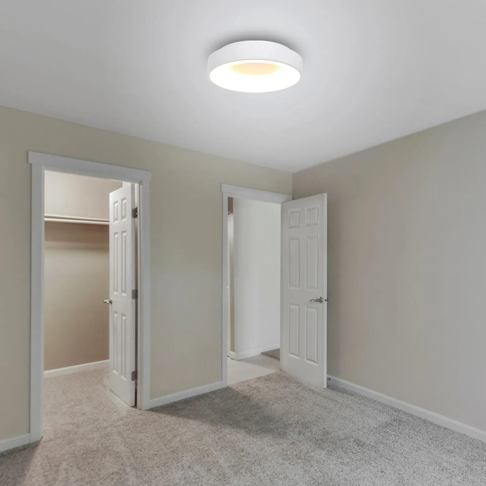 LED-Deckenleuchte Ringlede, 2.700 K, Ø 38 cm, weiß, Metall