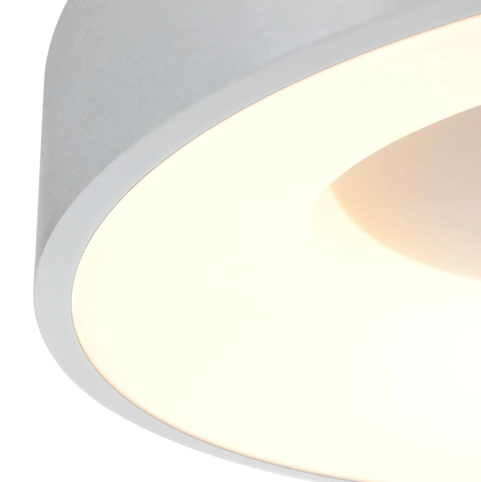 LED-Deckenleuchte Ringlede, 2.700 K, Ø 38 cm, silber, Metall