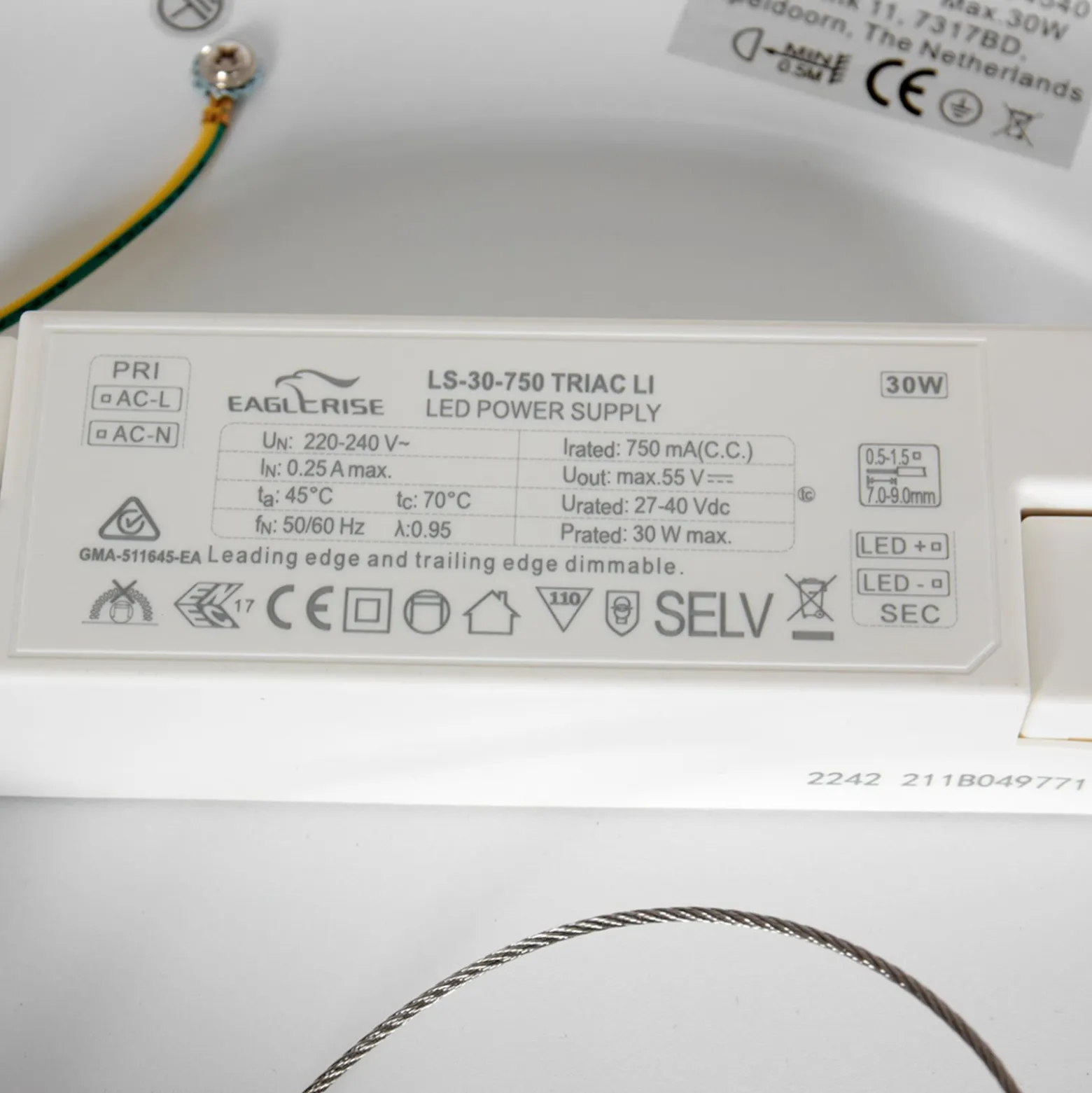 LED-Deckenleuchte Ringlede, 2.700 K, Ø 38 cm, bronze, Metall
