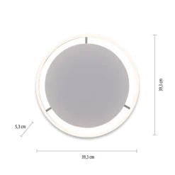 LED-Deckenleuchte Ritus, Ø 39,3 cm, aluminium, step-dim