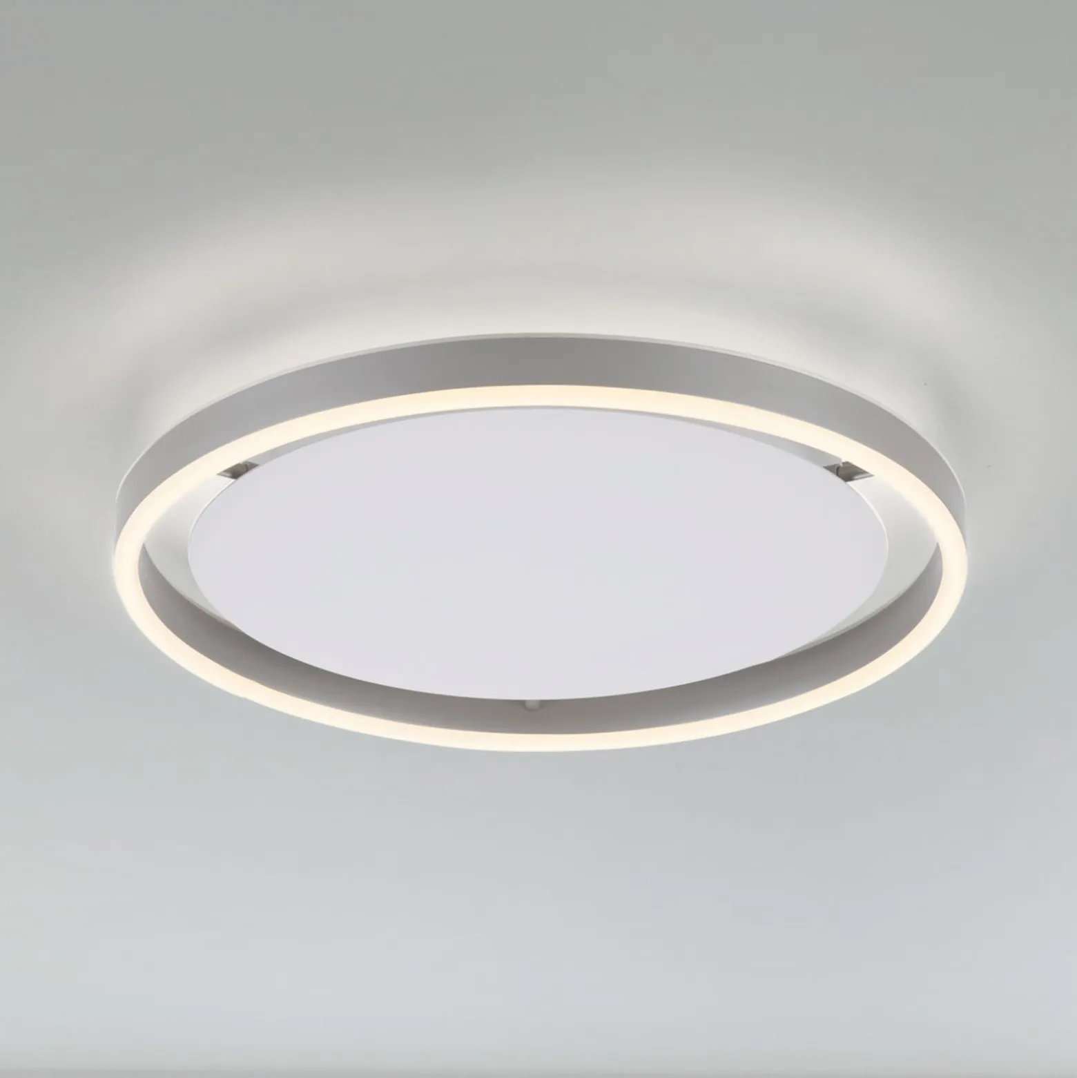 LED-Deckenleuchte Ritus, Ø 39,3 cm, aluminium, step-dim