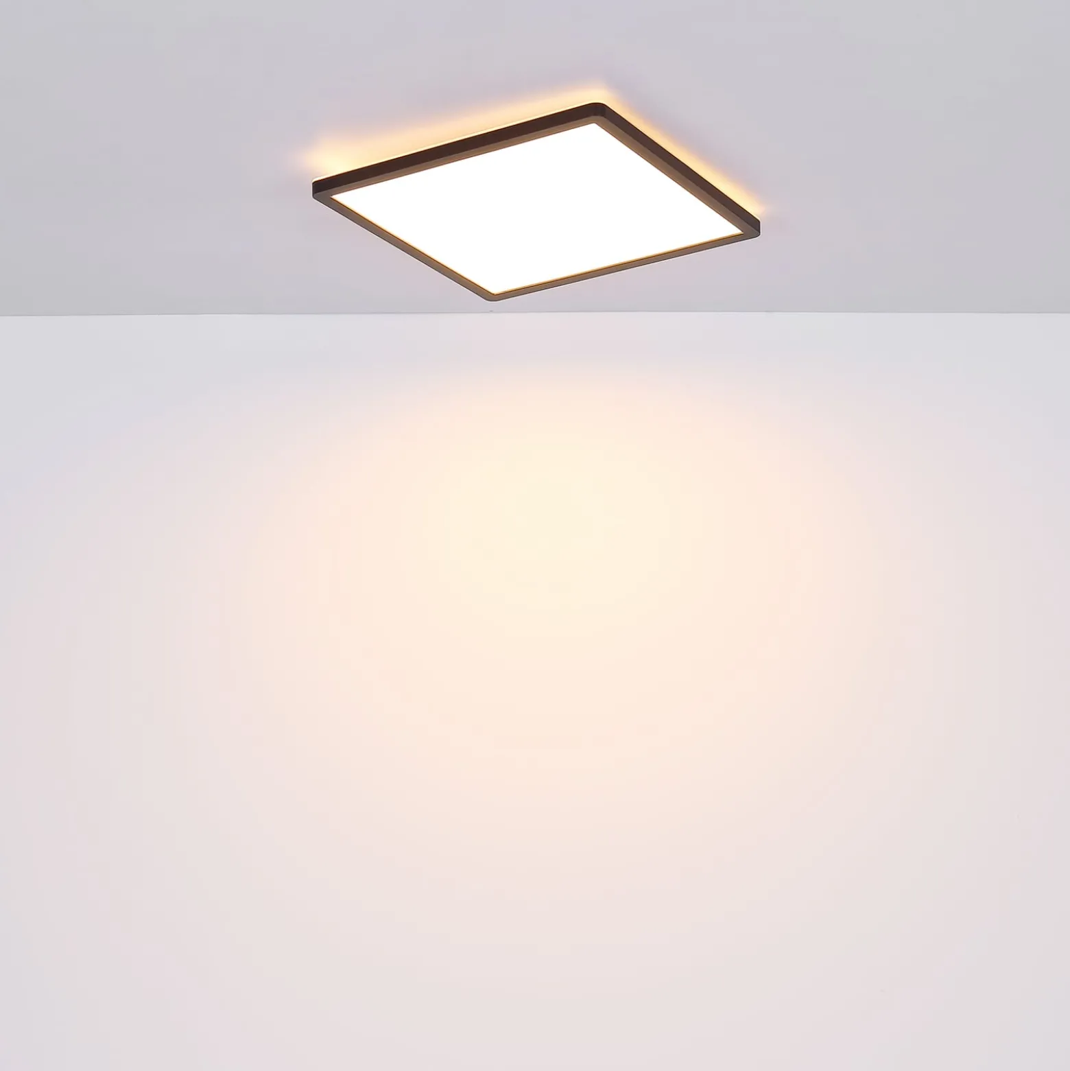 LED-Deckenleuchte Sapana, eckig, dimmbar, schwarz