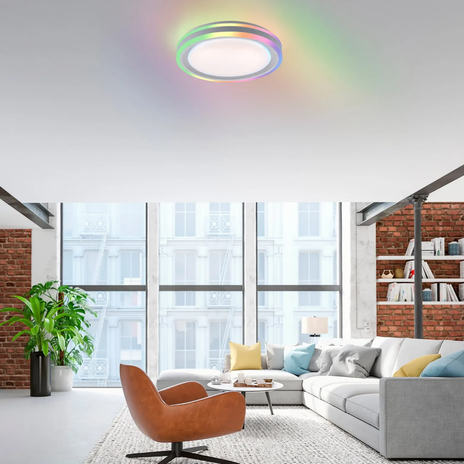 LED-Deckenleuchte Spheric, CCT, RGB, Ø 40cm