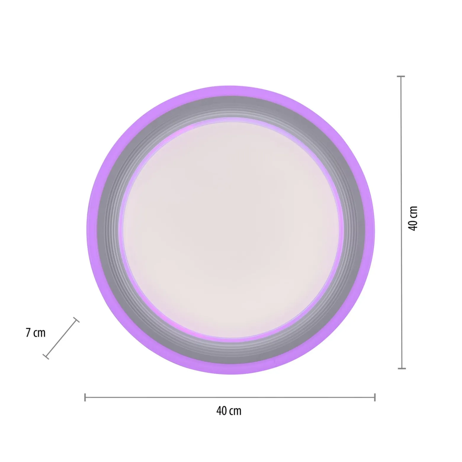 LED-Deckenleuchte Spheric, CCT, RGB, Ø 40cm