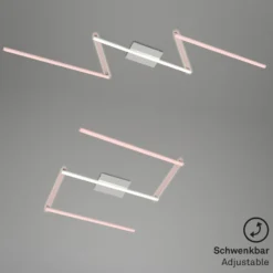 LED-Deckenleuchte Staff, silber, 3.000 K