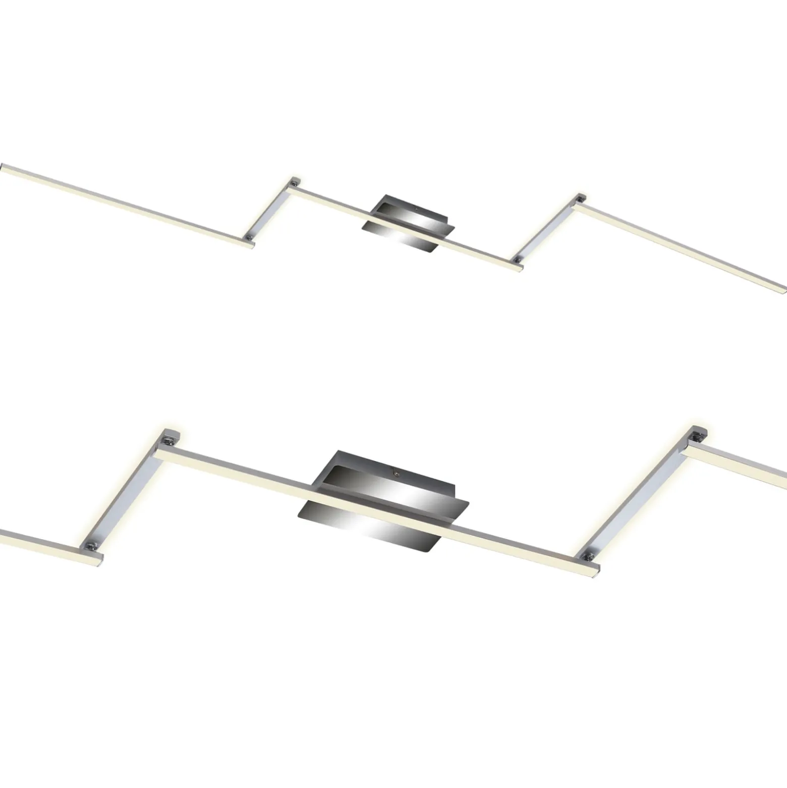 LED-Deckenleuchte Staff, silber, 3.000 K