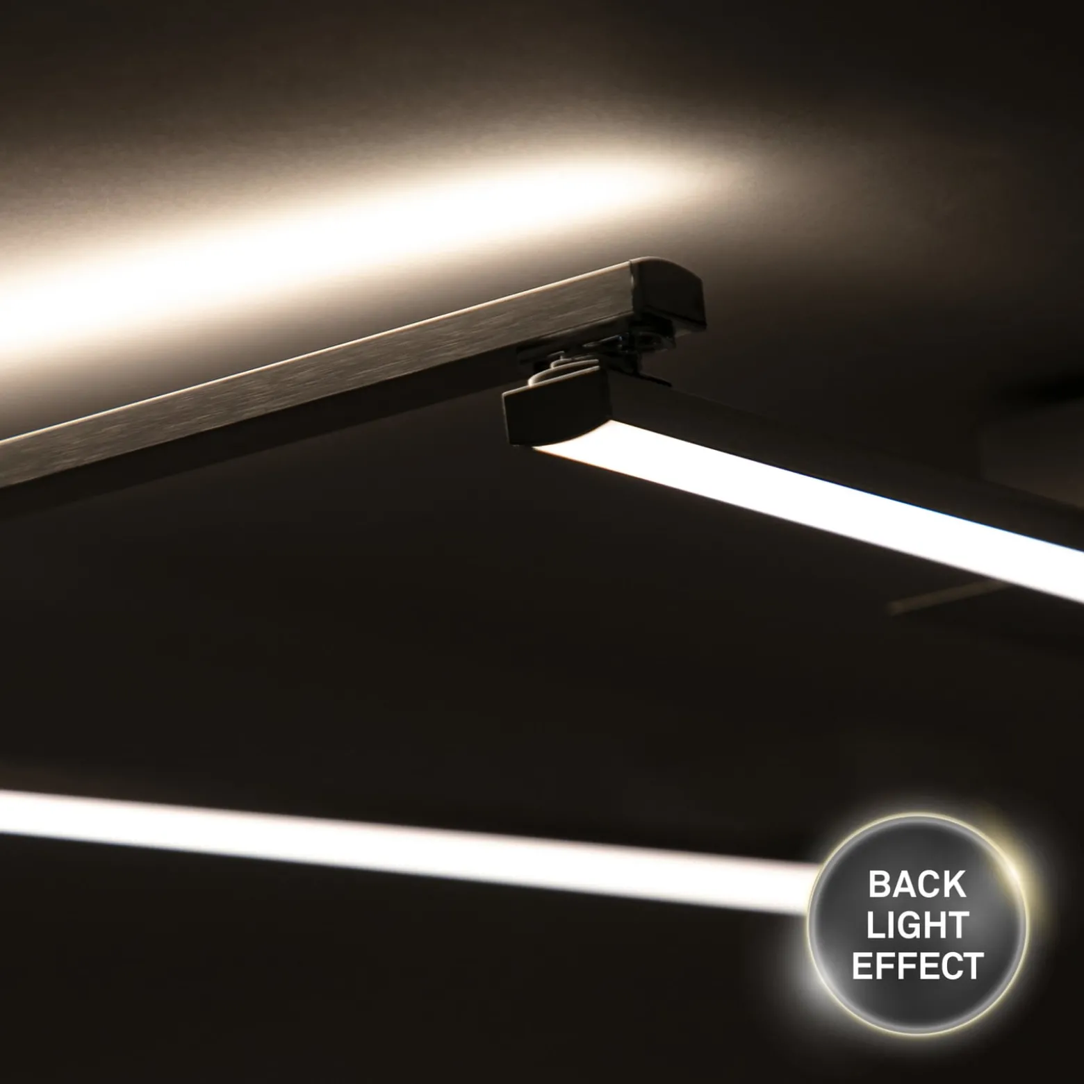 LED-Deckenleuchte Staff, silber, 3.000 K