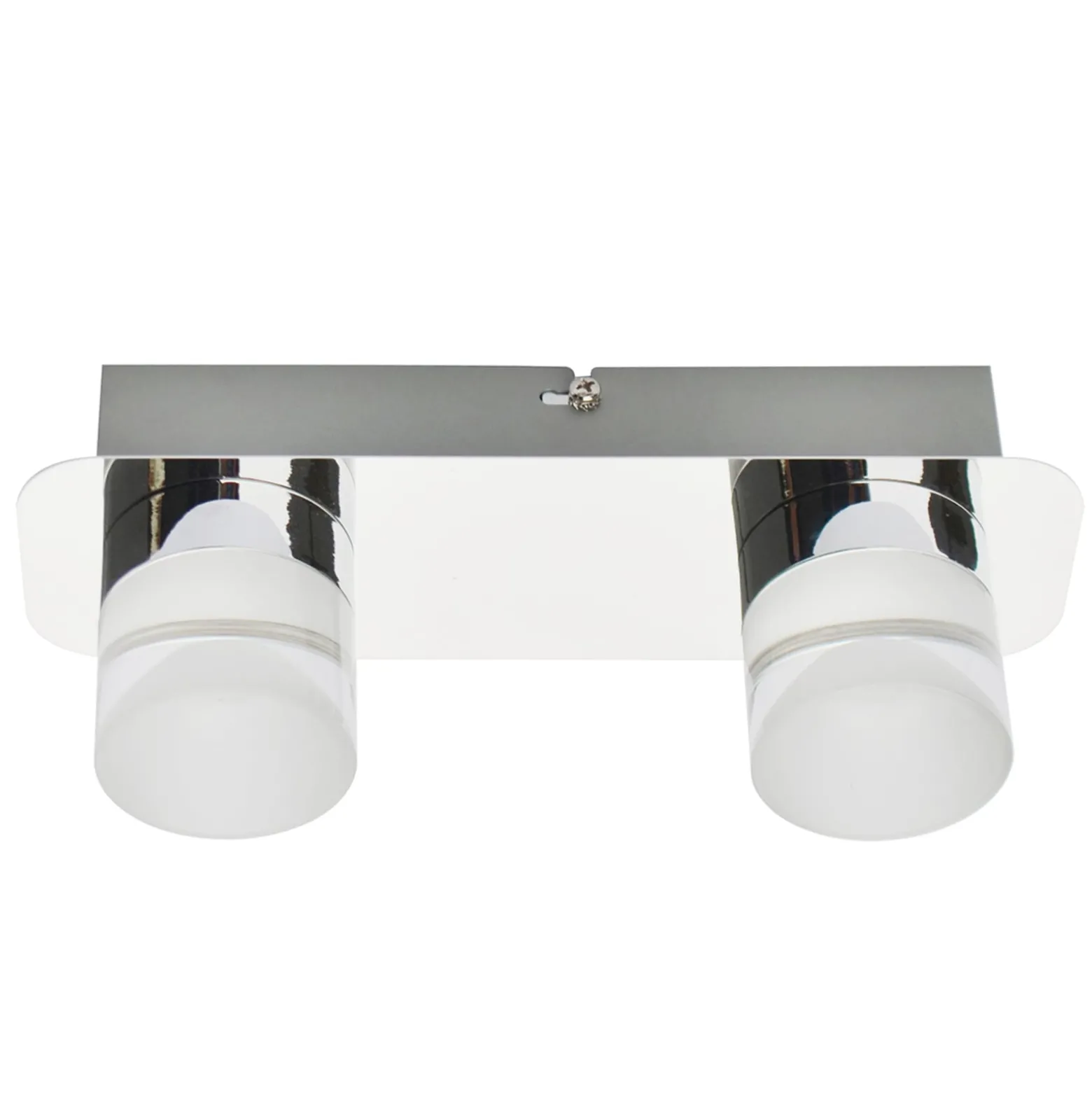 LED-Deckenleuchte Stefanie, 2-flammig, chrom