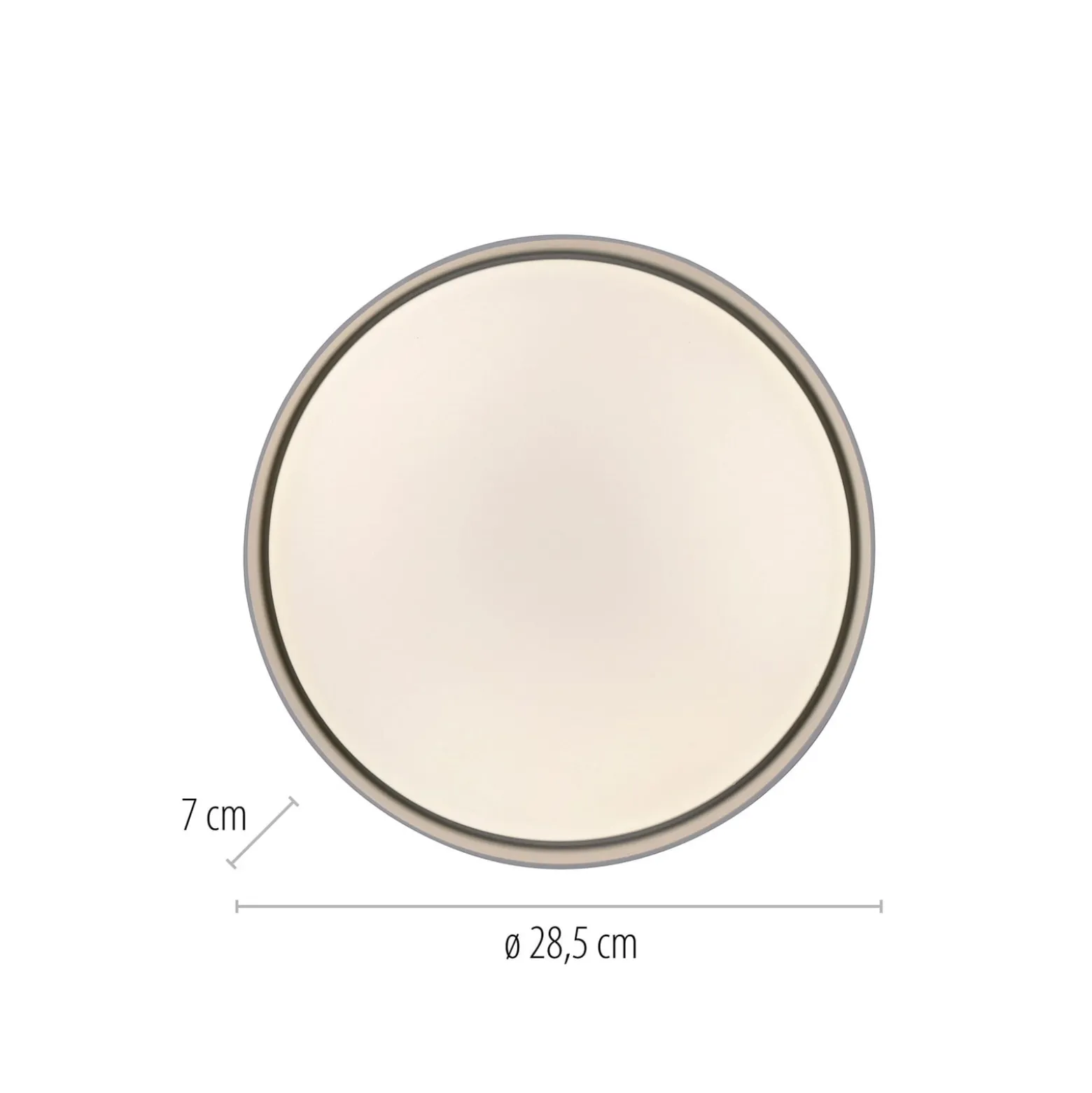 LED-Deckenleuchte TAVOLI, schwarz, Ø 29 cm, Metall, CCT, dim