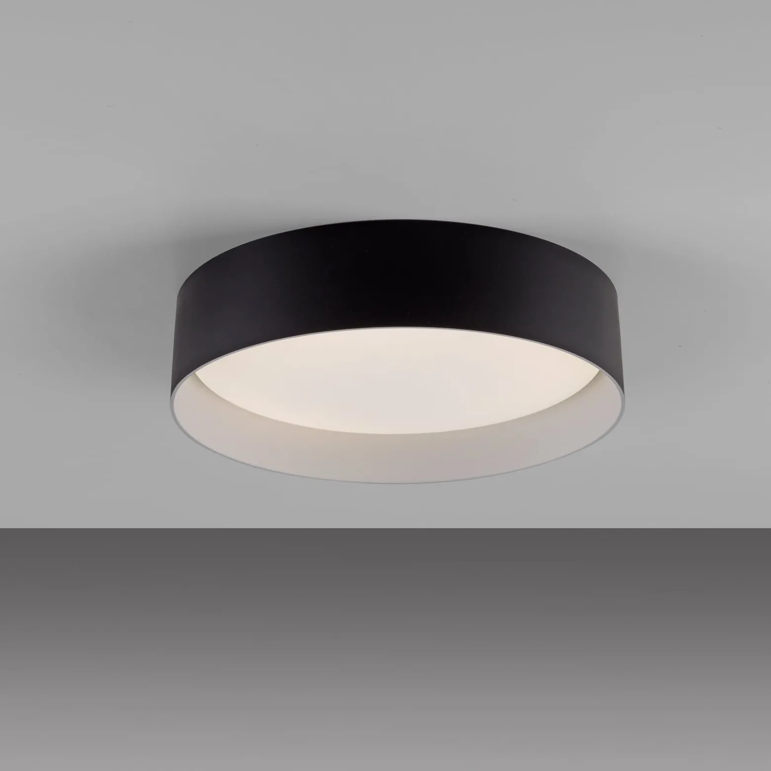 LED-Deckenleuchte TAVOLI, schwarz, Ø 29 cm, Metall, CCT, dim