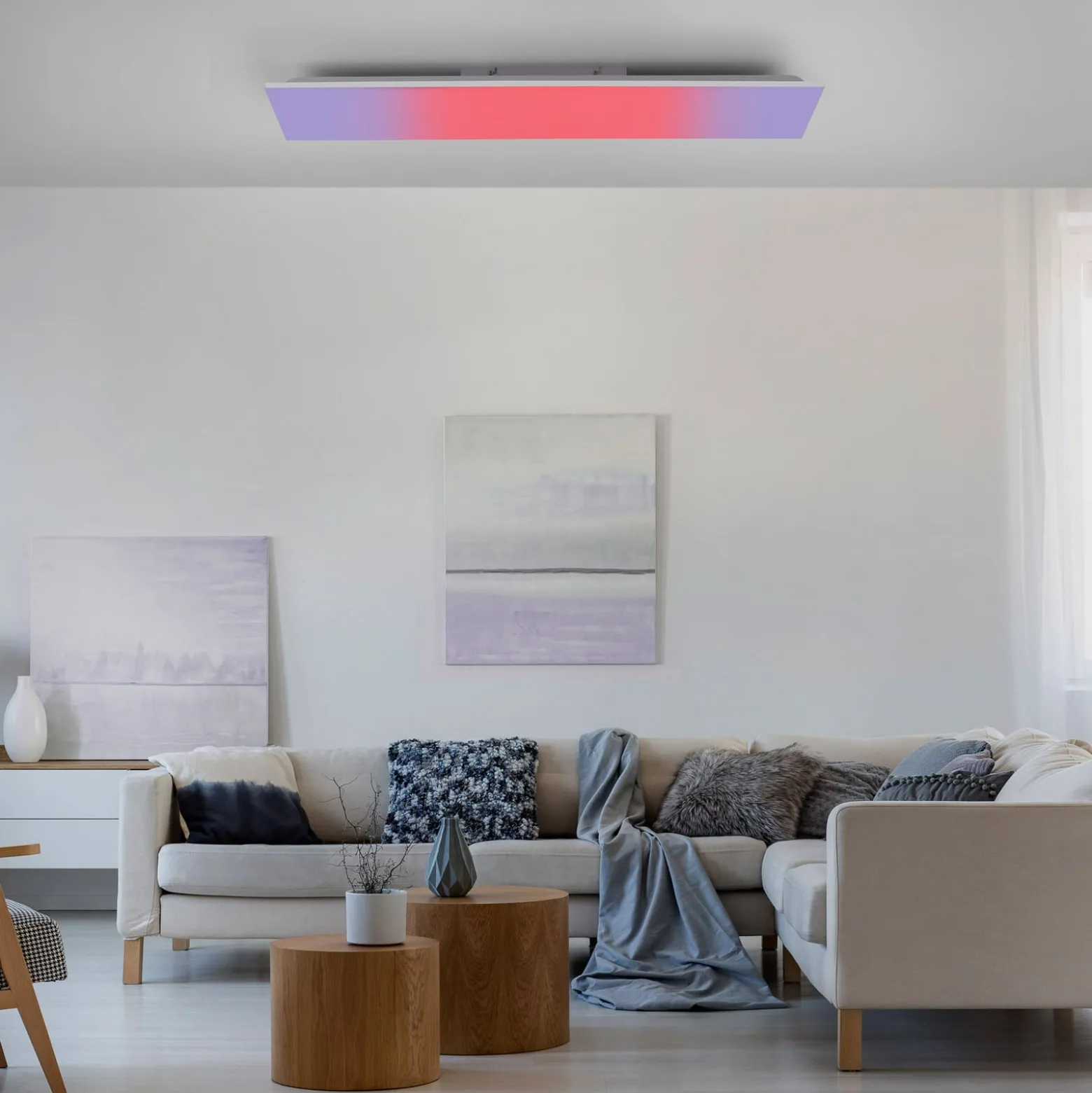 LED-Deckenleuchte Yukon 100x25cm, RGB/CCT