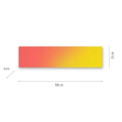 LED-Deckenleuchte Yukon 100x25cm, RGB/CCT