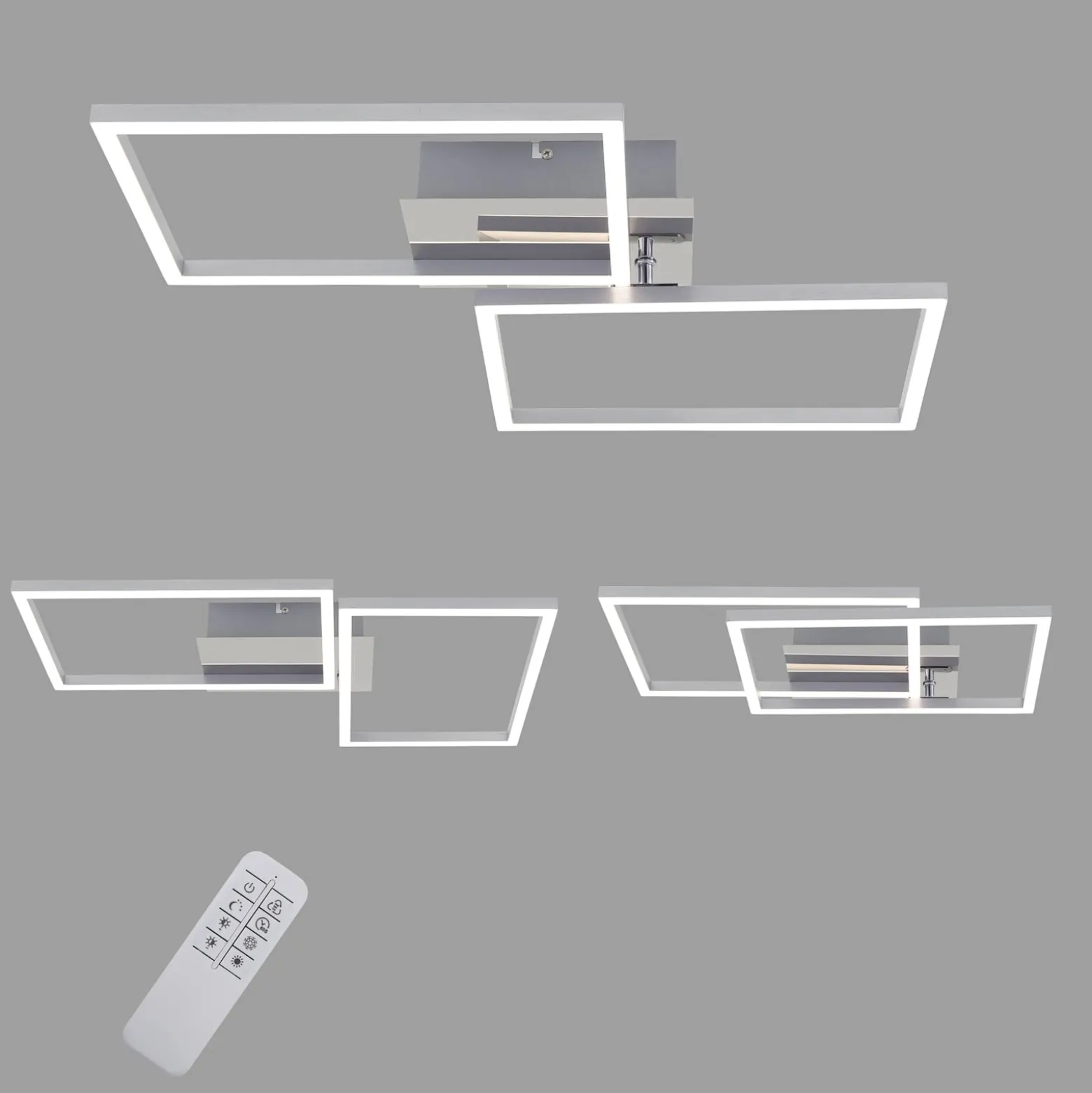 LED-Deckenleuchte 3149-018 zwei Quadrate
