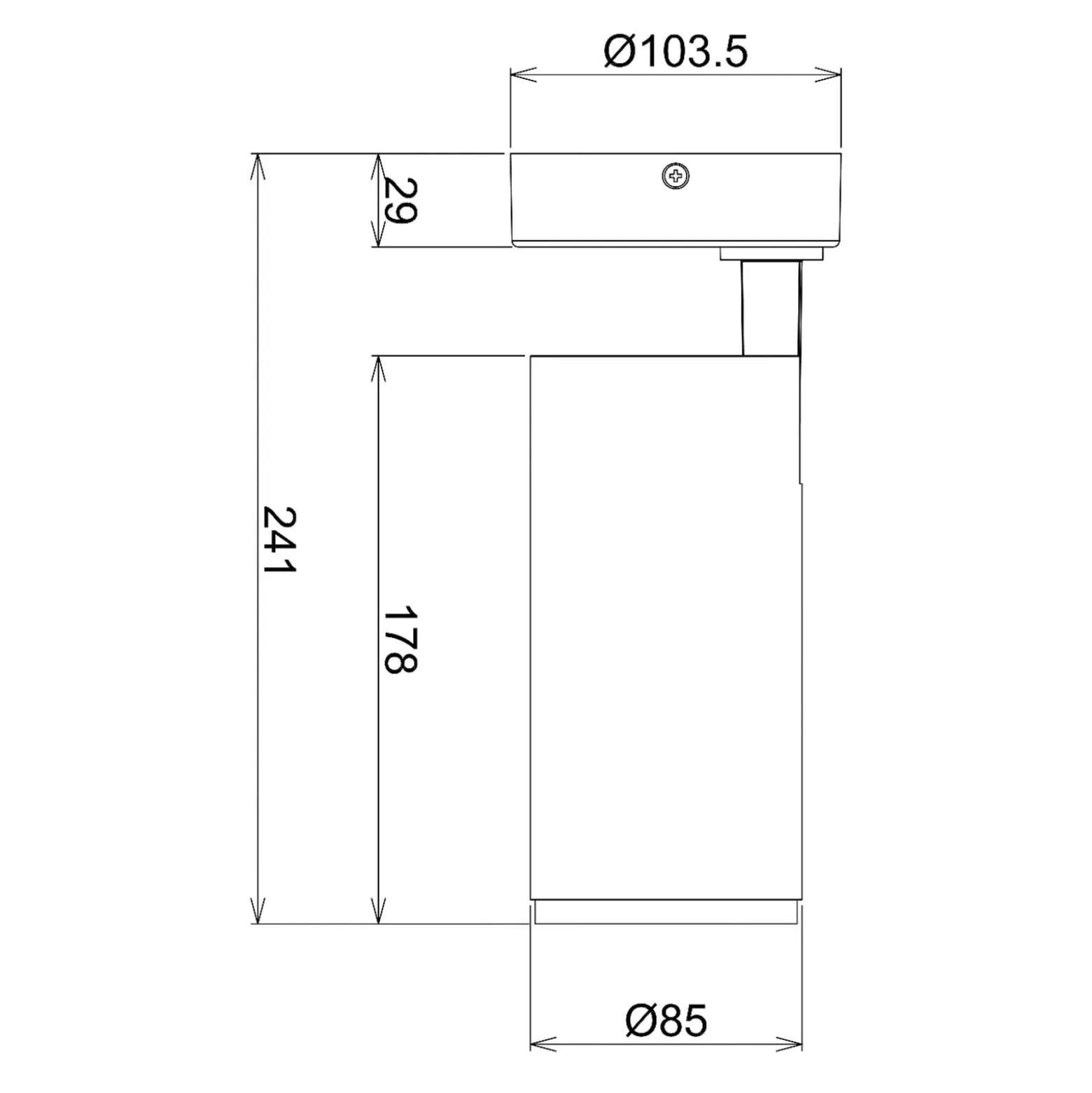 LED-Deckenstrahler Lucea, justierbar, 20 W weiß