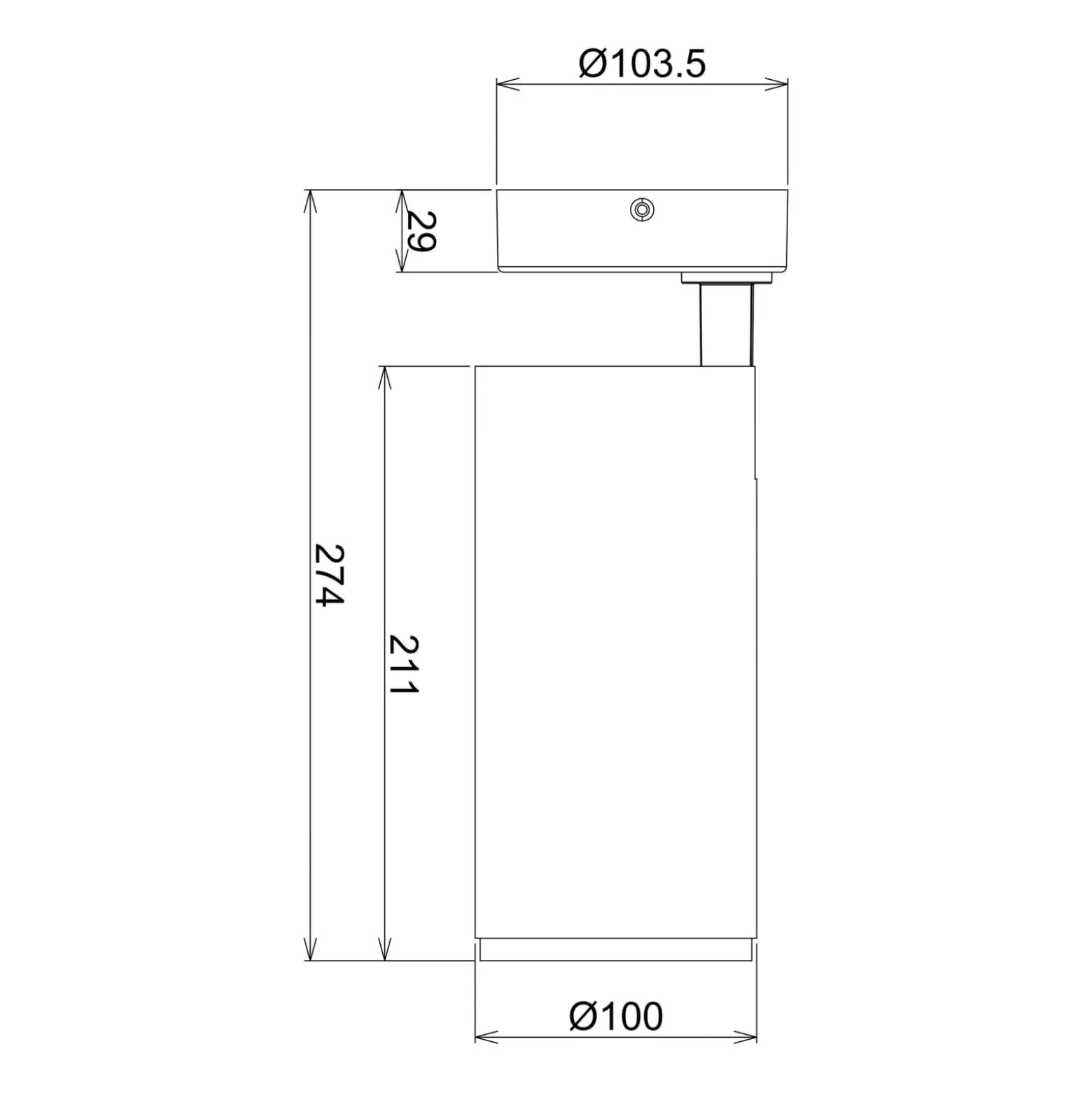 LED-Deckenstrahler Lucea, justierbar, 30 W schwarz