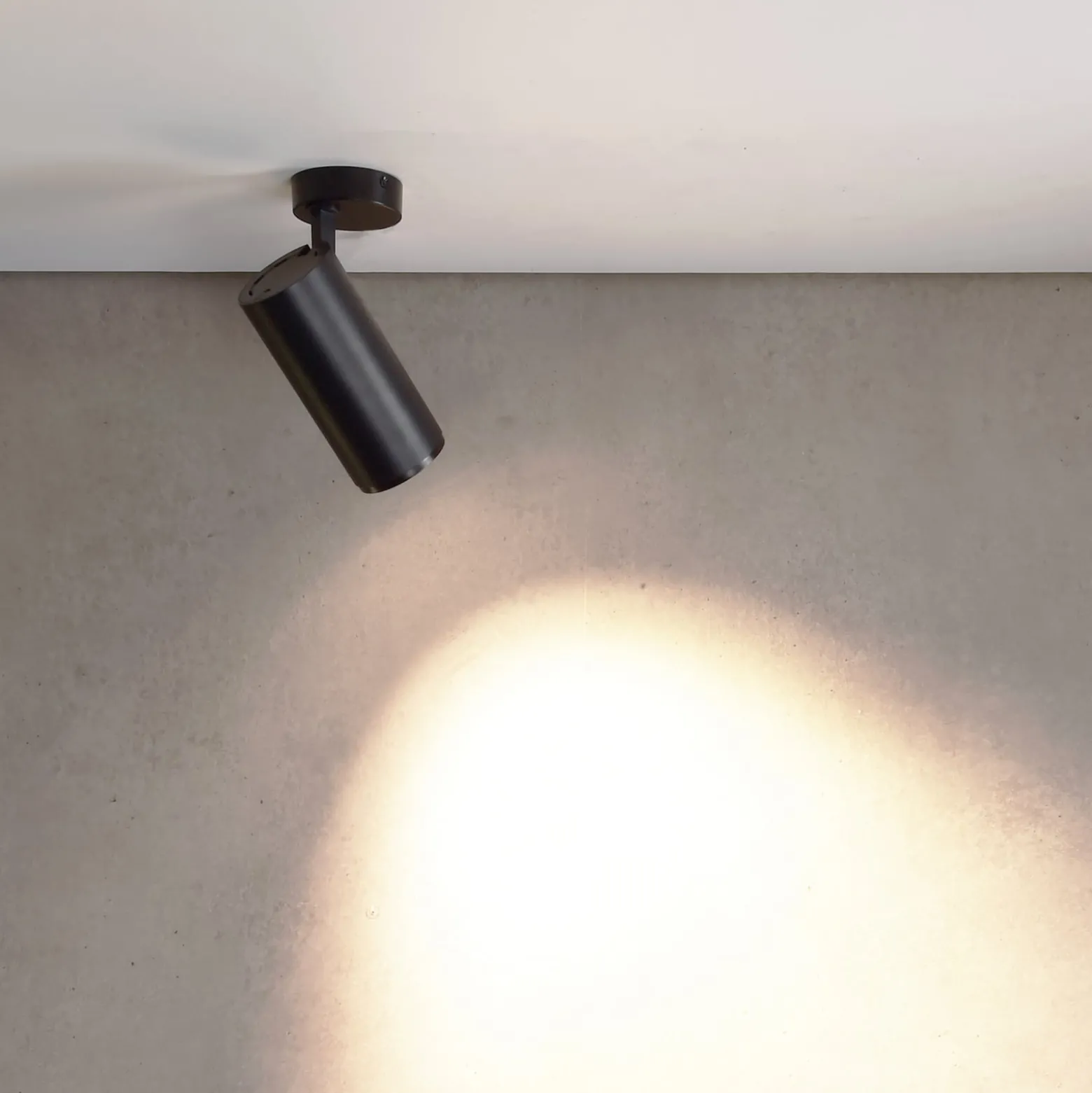 LED-Deckenstrahler Lucea 6, schwarz, Aluminium, 2.700 K