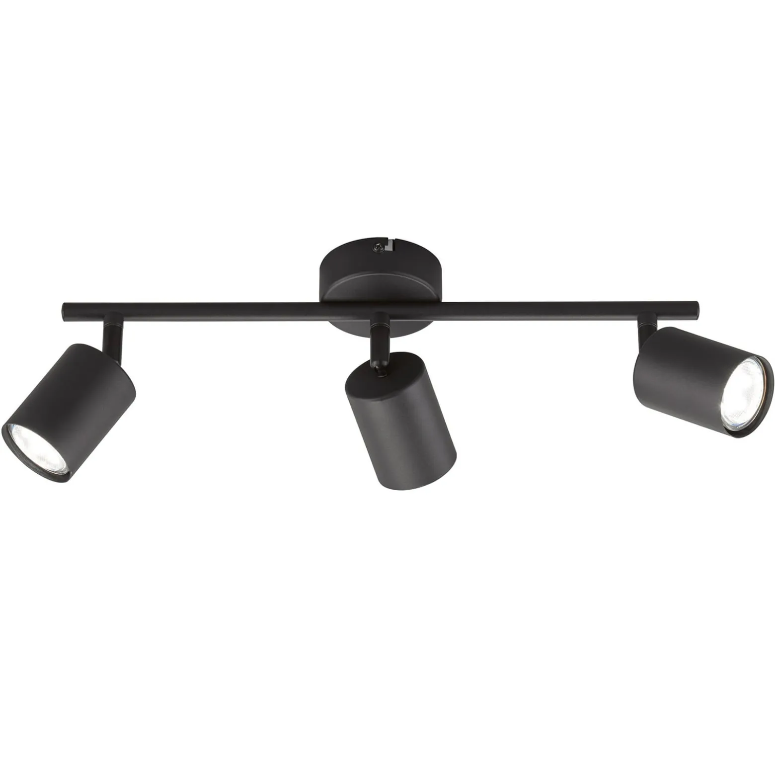 LED-Deckenstrahler Vano schwarz, dreiflammig lang