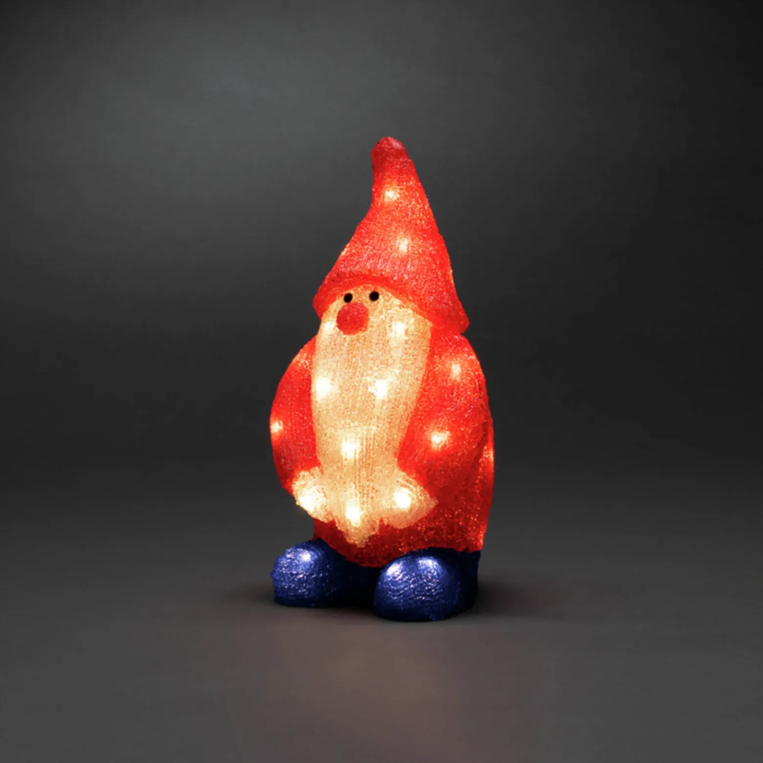 LED-Dekofigur Weihnachtsmann rot IP44 Höhe 36 cm