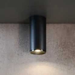 LED-Downlight Lucea 6, schwarz, Aluminium, 2.700 K