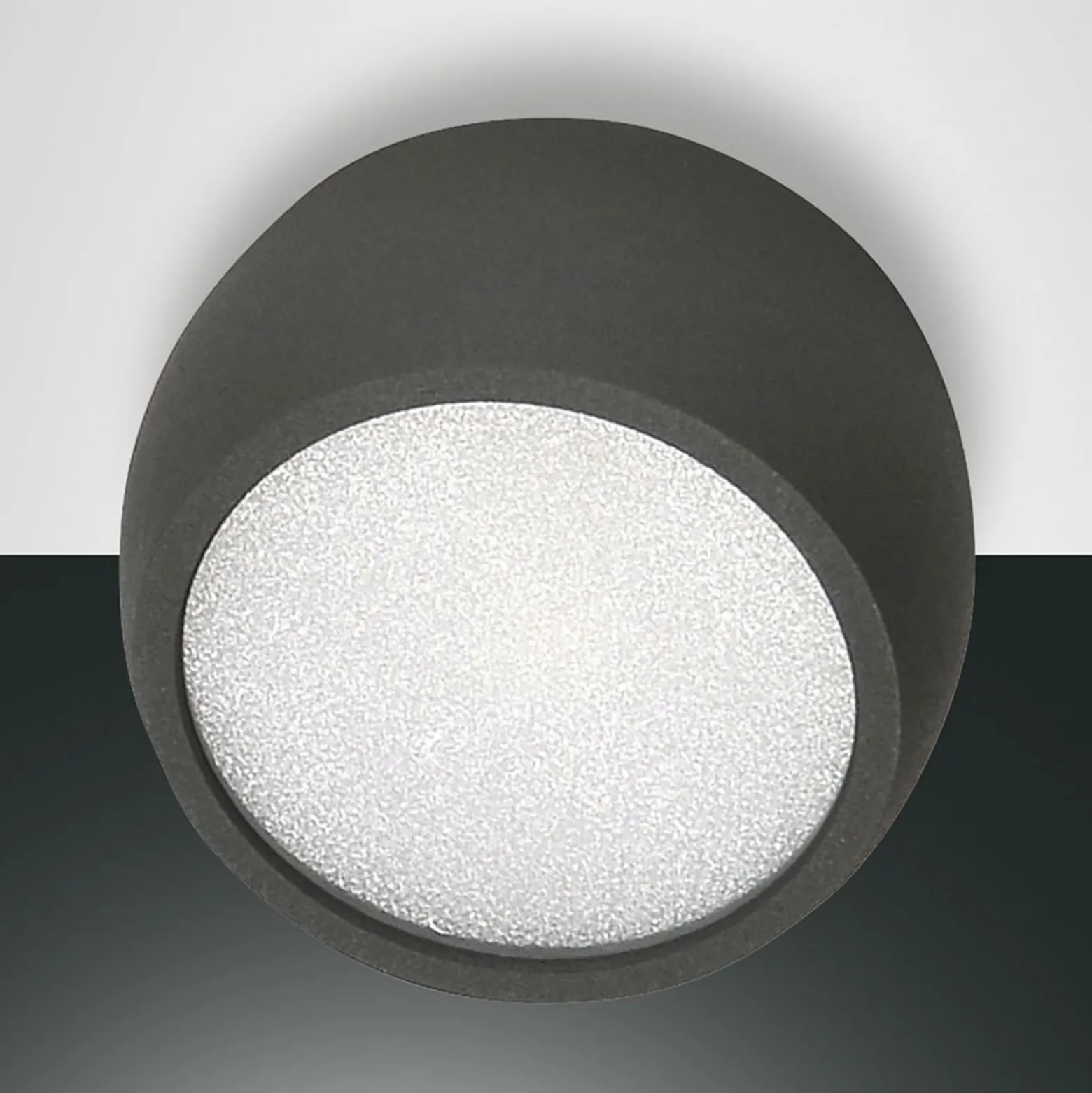 LED-Downlight Vasto, anthrazit, Ø 8 cm, 120°, Aluminium