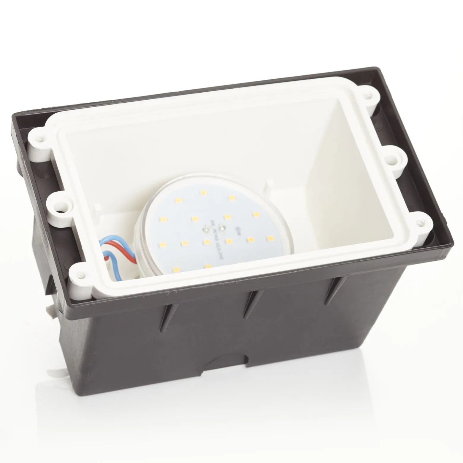 LED-Einbaulampe Leti 200-HS schwarz opal CCT