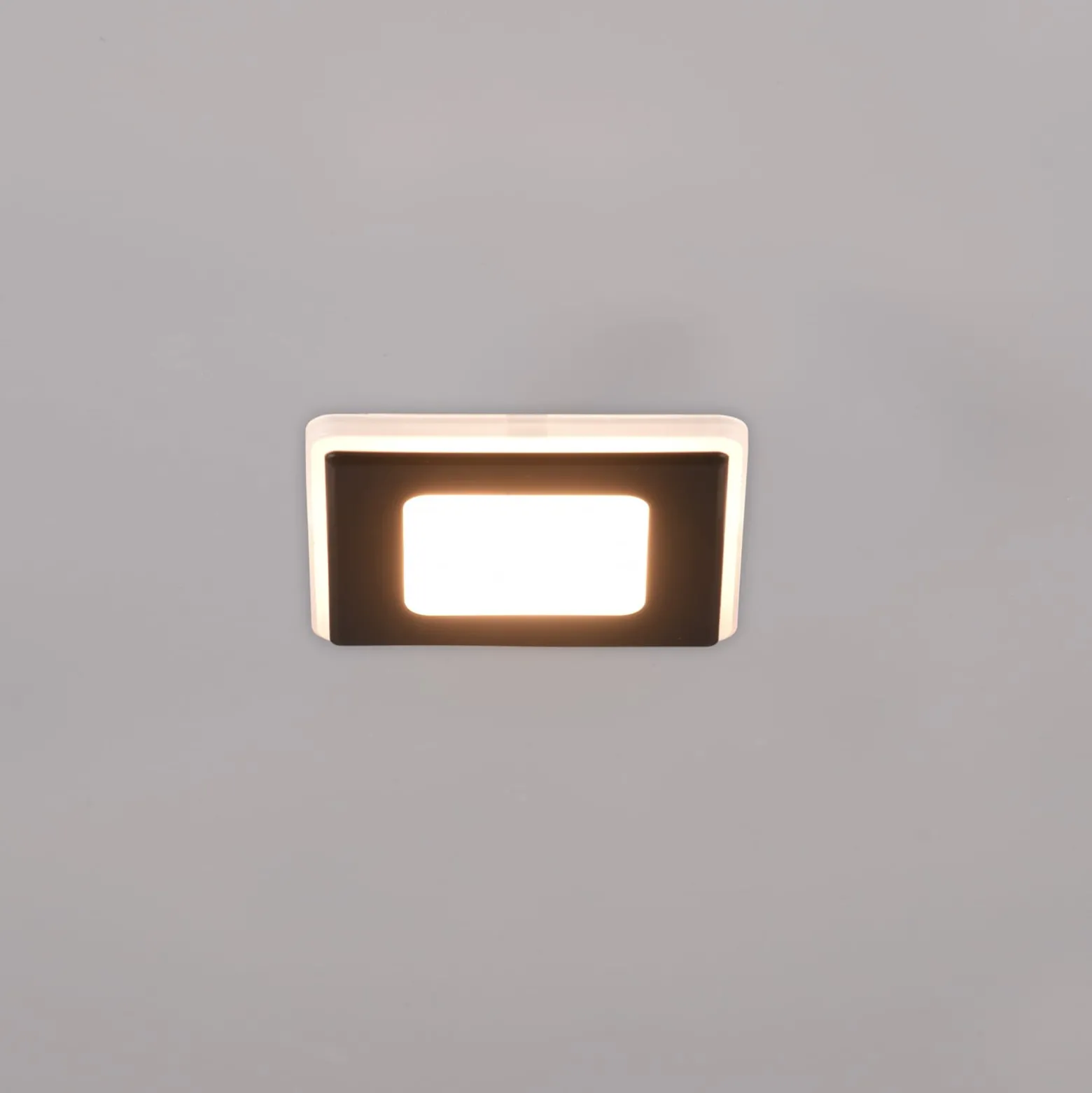 LED-Einbaulampe Nimbus IP44 8,5x8,5cm 830 schwarz