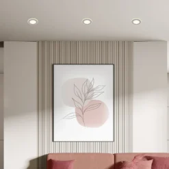 LED-Einbauleuchte Gima, chrom matt, 3.000 K, 3er-Set