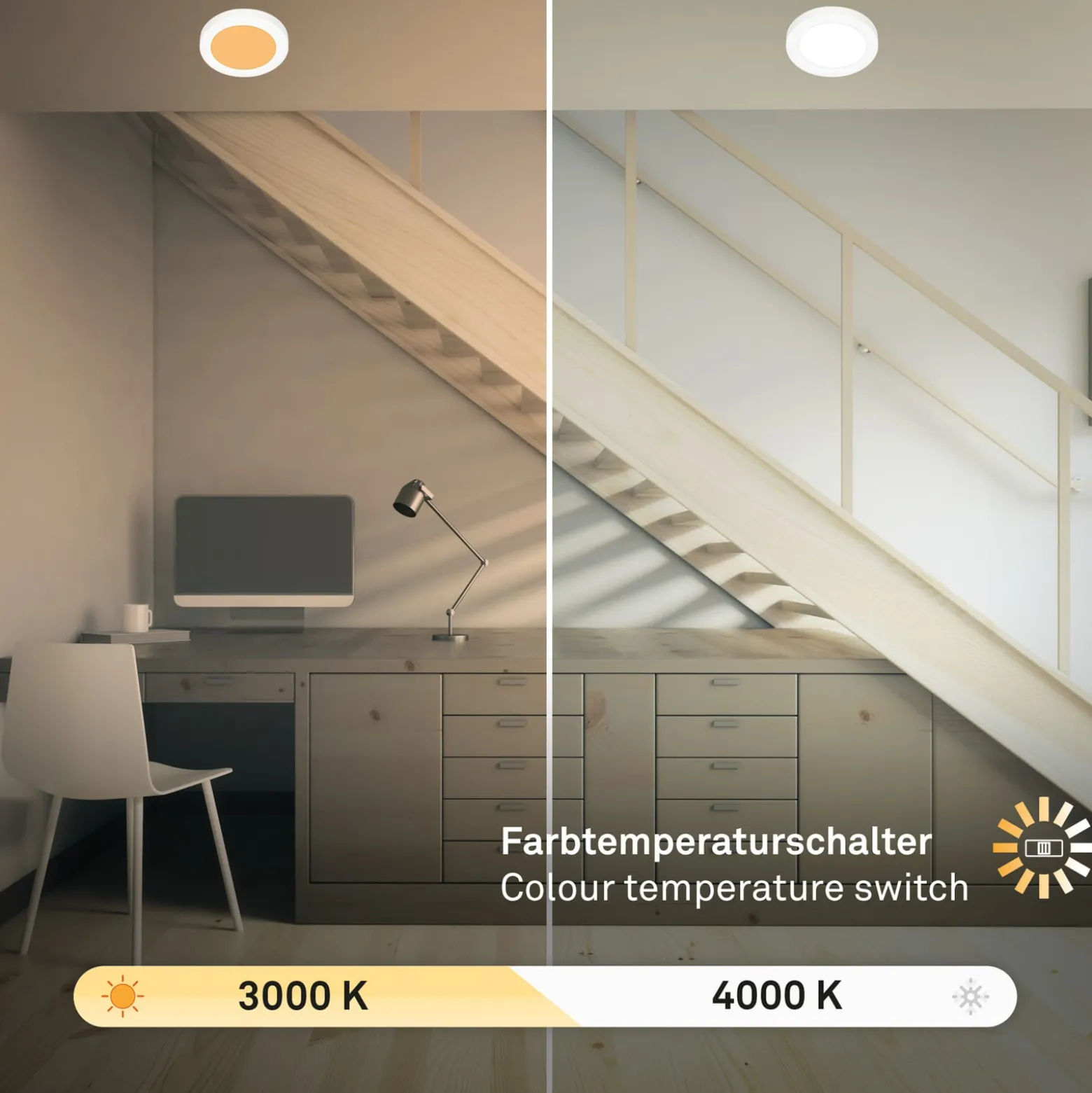 LED-Einbauleuchte 7609 3.000K/4.000K Ø 14 cm