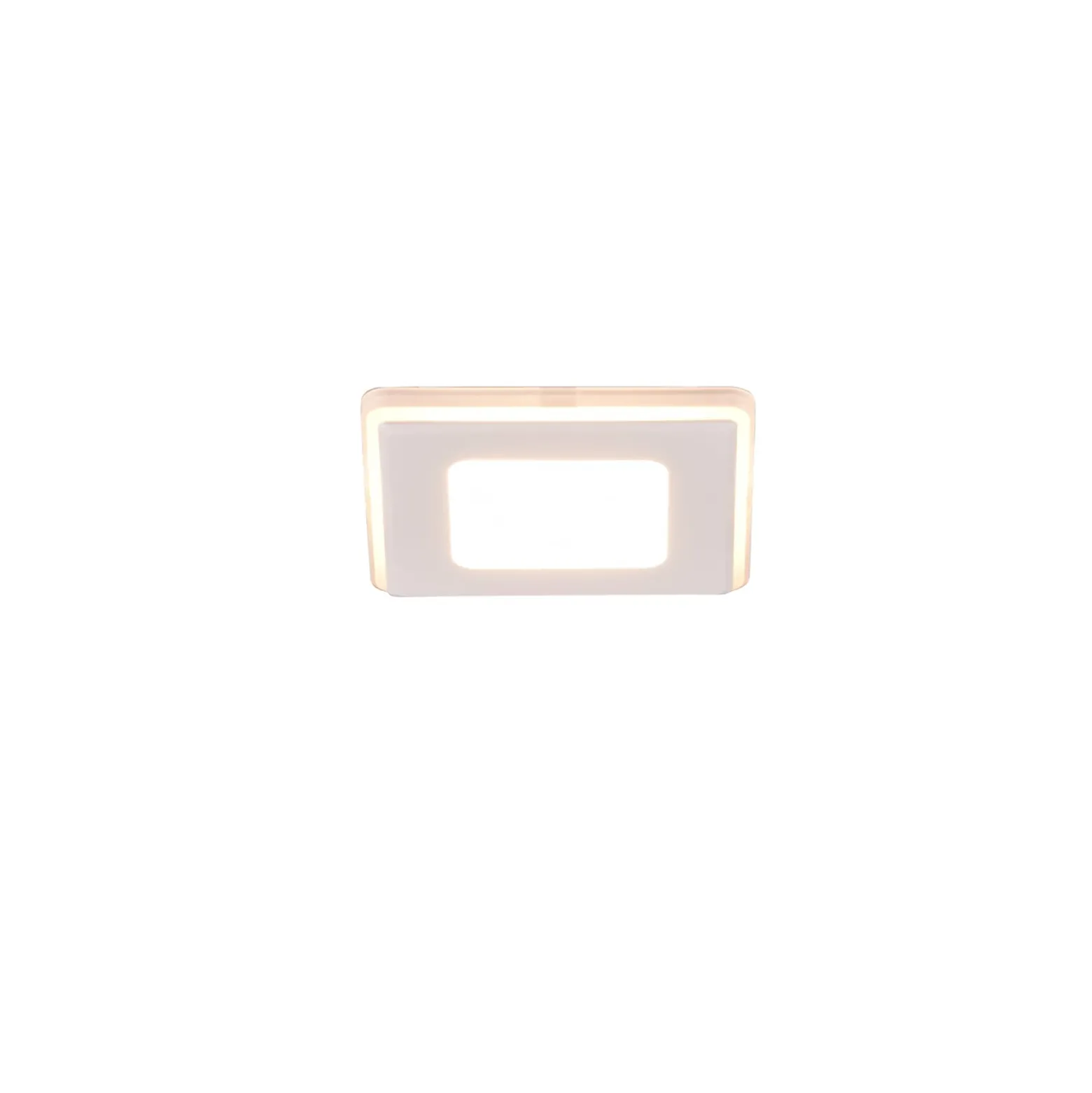 LED-Einbauleuchte Nimbus IP44 8,5x8,5cm 830 weiß