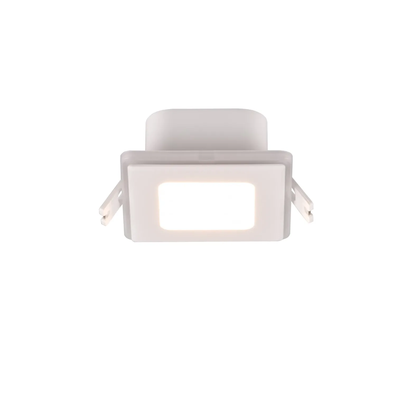 LED-Einbauleuchte Nimbus IP44 8,5x8,5cm 830 weiß