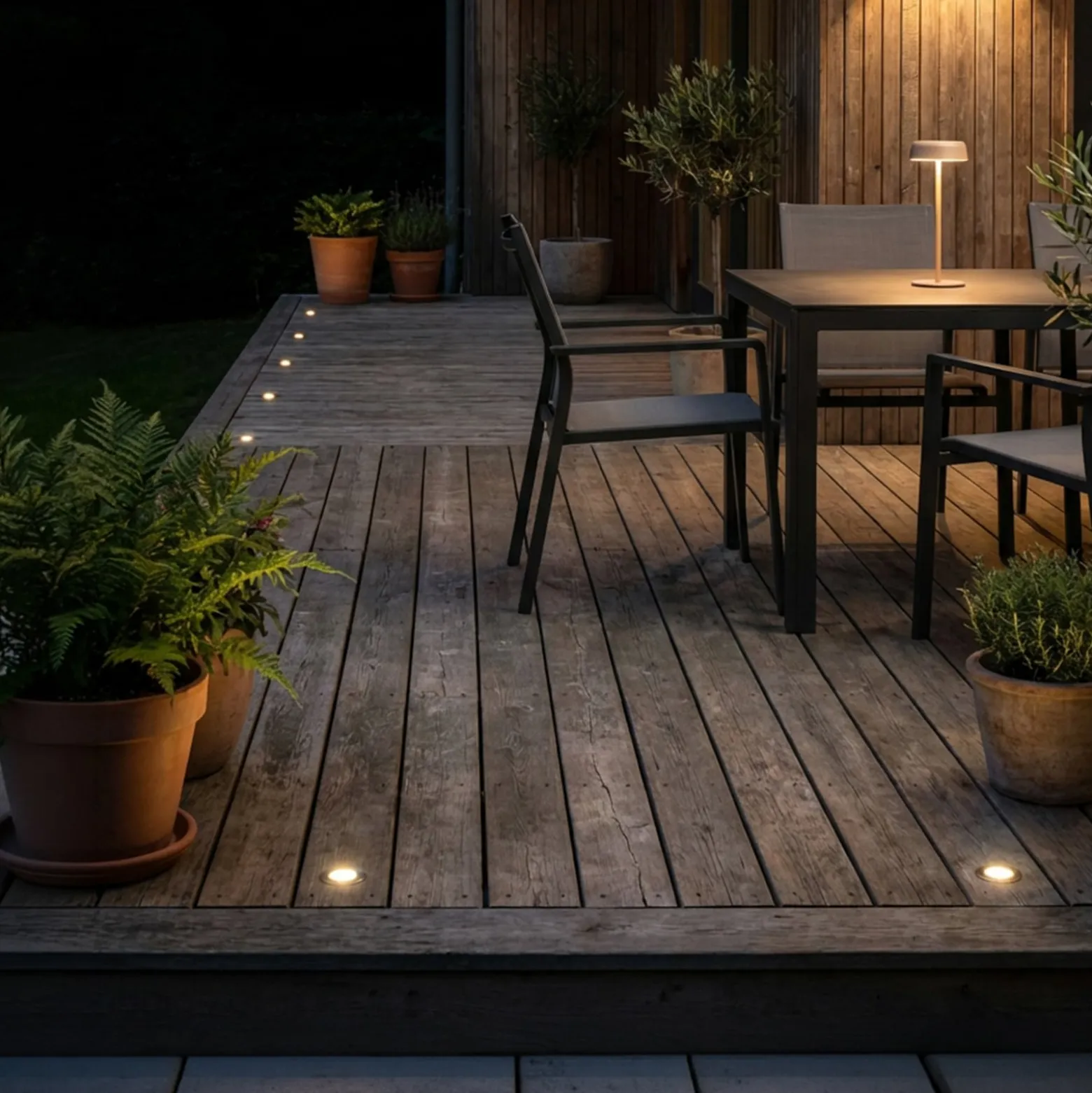 LED-Einbauspot 3913032 IP67 12V 3x-Erweiterung 3cm Edelstahl