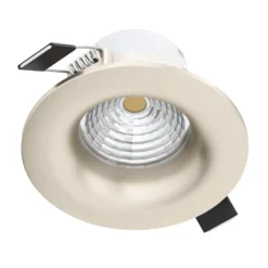 LED-Einbauspot Saliceto rund starr 2.700K nickel