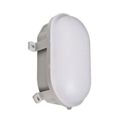 LED-Feuchtraumleuchte Sotano, grau, DIP-Schalter