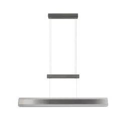 LED-Hängelampe Arcola, nickelfarben, 152 cm, CCT Touchdimmer