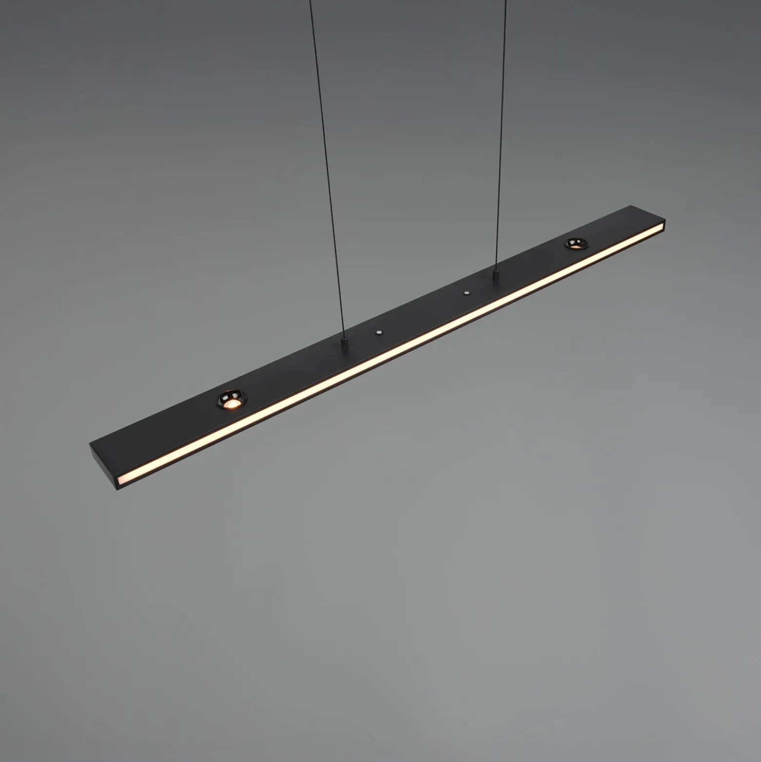 LED-Hängelampe Graham, schwarz, Metall, up/down, CCT, Dimmer