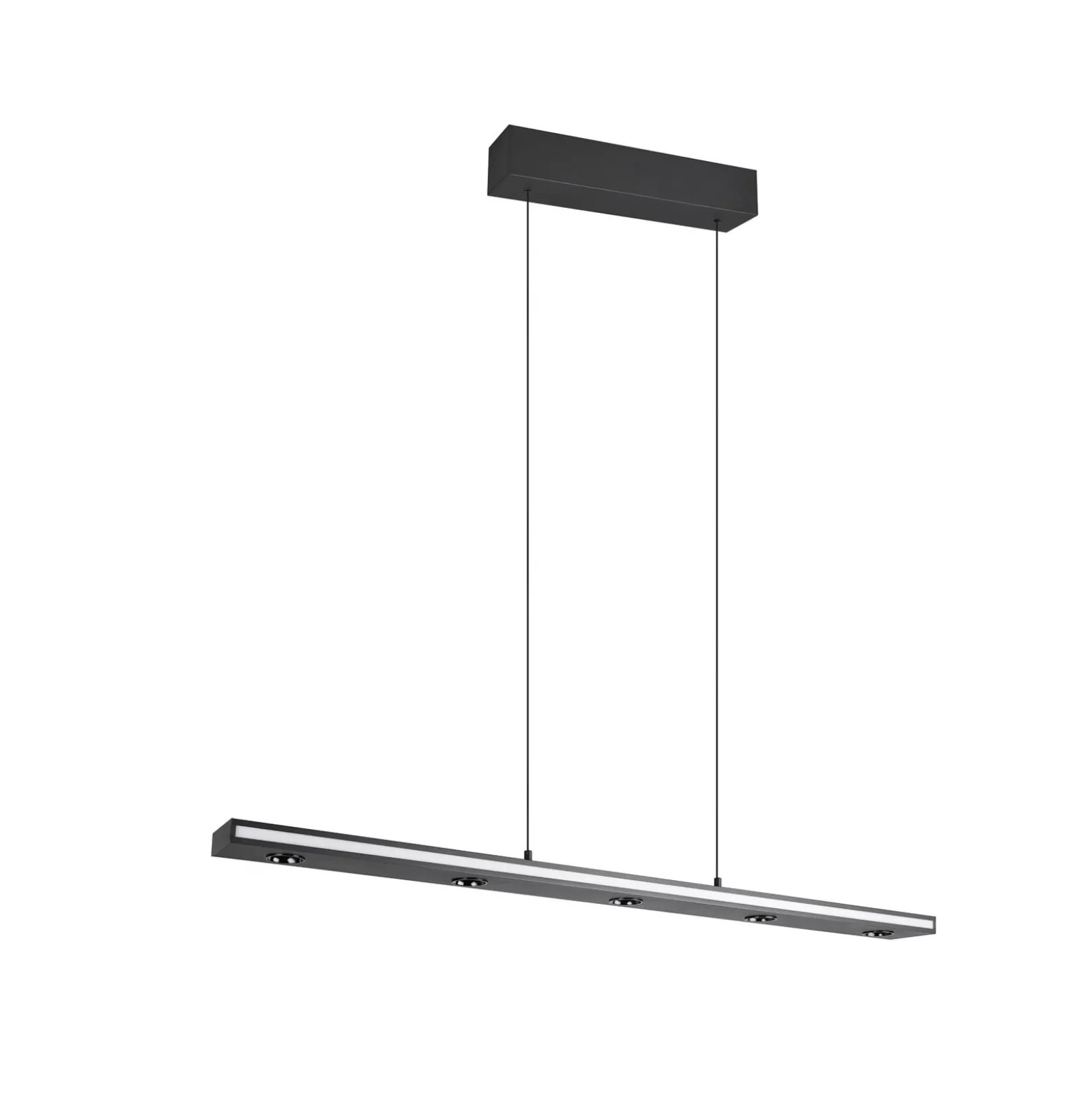 LED-Hängelampe Graham, schwarz, Metall, up/down, CCT, Dimmer